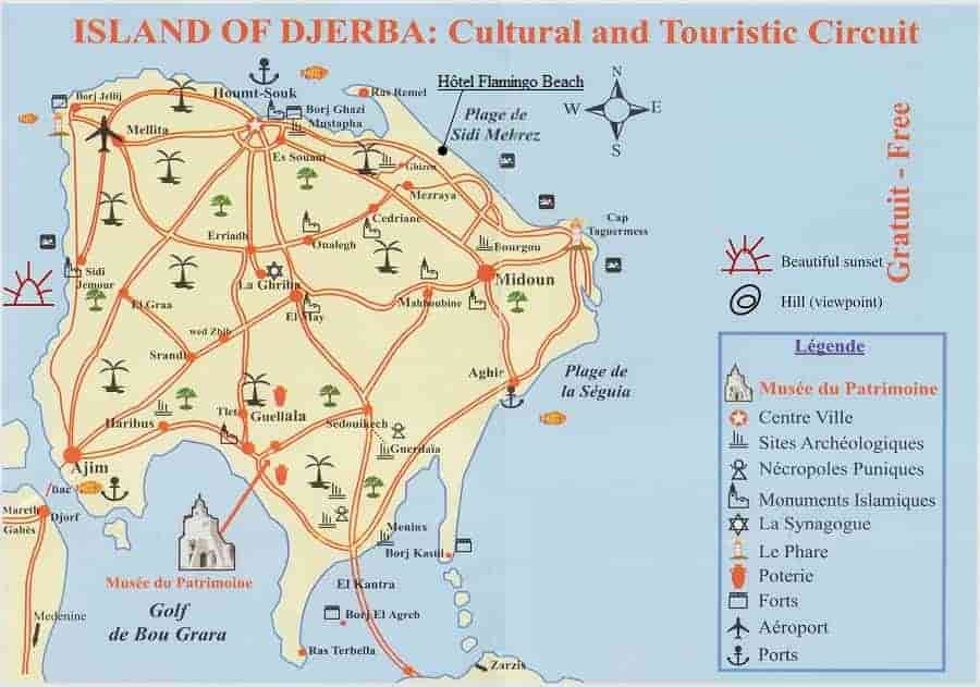Carte de Djerba